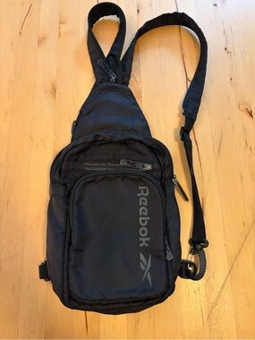 Reebok Black Sling Crossbody Bag